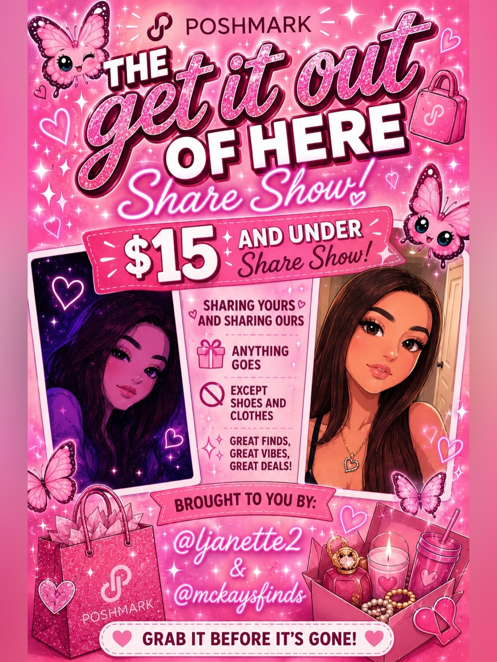 Get It Out Of Here Share Show $15 and Under w/ @ljanette2